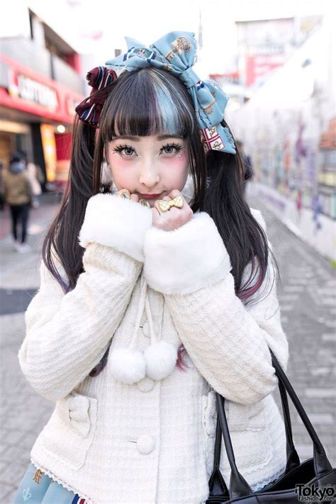 Rinrin Doll On Takeshita Dori In Angelic Pretty And Milk Harajuku Fashion
