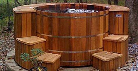 Build Your Own Amazing Redwood Hot Tub Hot Tub Outdoor Cedar Hot Tub