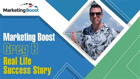 Marketing Boost Greg B Real Life Success Story Youtube