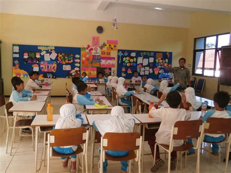 Karena menggunakan baju kaos berkera, serta dibagian depan. Contoh Ruang kelas SD yang Bagus dan Menarik - KKG ONLINE