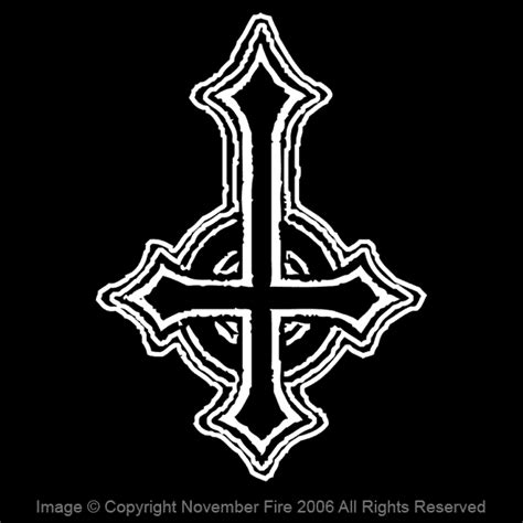 In horror movies like the amityville horror, rosemary's baby, the devil inside. St. Peter's Cross Shirt
