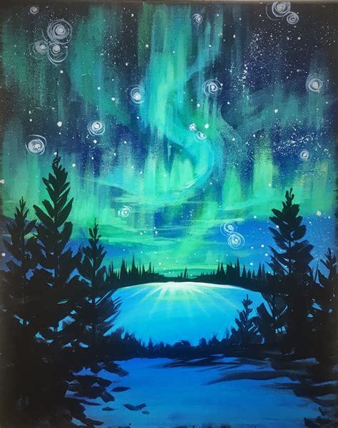 Northern Lights Paint And Sip Event