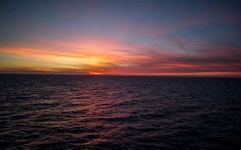 Silent Ocean Sunset 5k Imac Wallpaper Download Allmacwallpaper