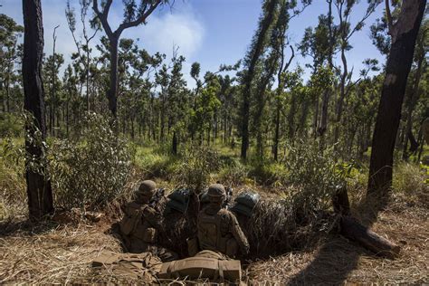 Us Marines Defend Positions