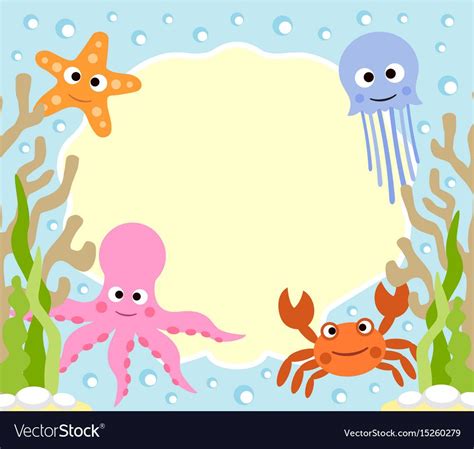 What great memories we all have of these warner bros., looney tunes and merrie melodies characters, lovingly drawn by many different artists. Sea animals cartoon background card. Download a Free ...