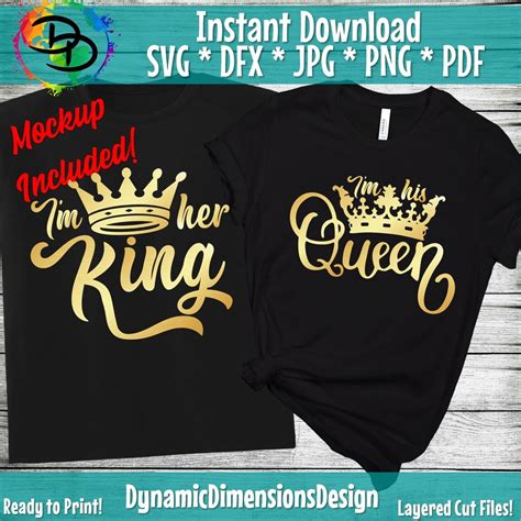 King Y Queen Svg 911 Svg Png Eps Dxf File
