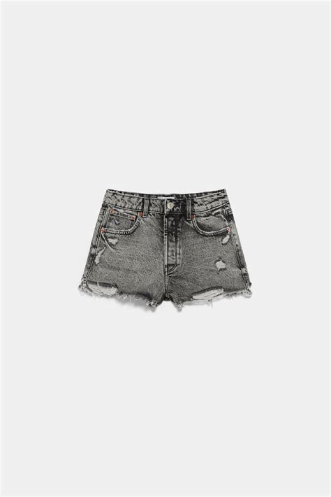 Descubra as tendências da edição limitada. SHORT DENIM MID RISE COM RASGOS - BERMUDAS-MULHER | ZARA ...