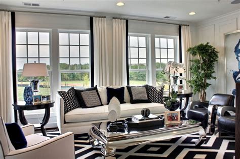Black And White Decor Ideas For A Luxury Living Room