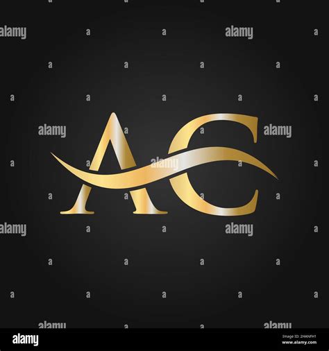 Letter Ac Logo Sign Design Template Ac A C Letter Logo Modern Flat