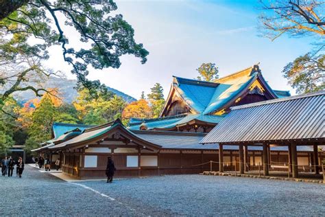 Ise Jingu Naikuise Grand Shrine Inner Shrine In Ise City Mie