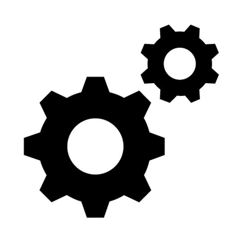 Gear Icon Gears Transparent Background Png Download 512512 Free