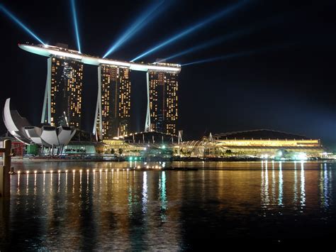 Filemarina Bay Sands During 2010 Youth Olympics Opening