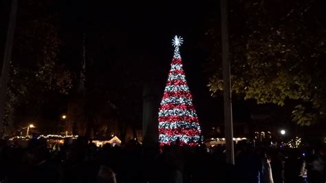 Christmas Tree Lighting Ceremony In Central Park Downtown Johnstown Pa Youtube