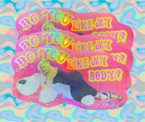 Anna Nicole Smith Do You Like My Body 2000s Aesthetic Sticker Etsy