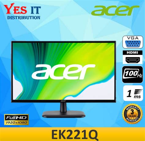 Acer Monitor Ek221q Eb321hq Ek271 Ek241y Ips Full Hd 1920 X1080
