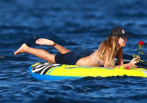heidi klum in a bikini on a yacht in cap d antibes france 07 28 2017 celebmafia