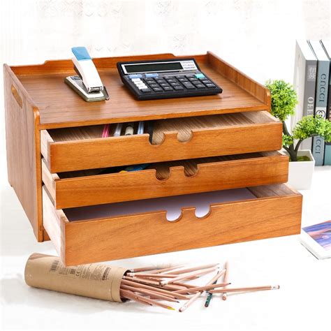 buy storage products desktop storage box wooden office desk drawer cabinets