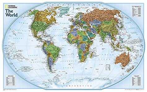 National Geographic World Explorer Wall Map Laminated 32 X 20 In