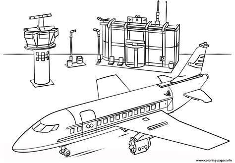 Amongst numerous benefits, it will teach your little one to focus, to develop motor skills, and to help recognize colors. Lego Airport City Coloring Pages Printable