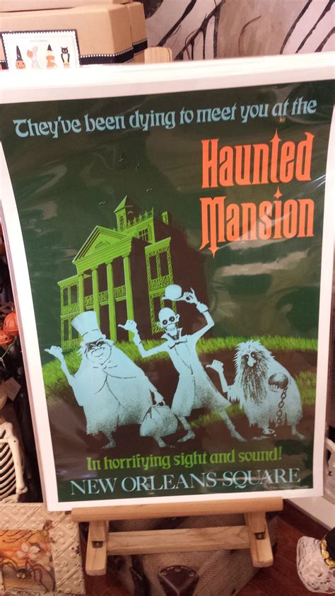 Disneyland The Haunted Mansion Park Entrance Poster Walt Disney Vrogue