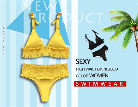 sexy high waist bikini women swimwear swimsuit bathing suit beachwear black 4s74719712