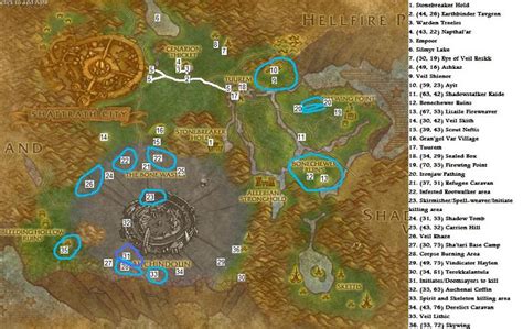 World Of Warcraft Leveling Guide Terokkar Forest 63 64