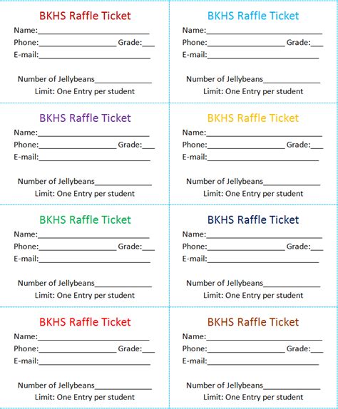 8 word raffle ticket template template guru