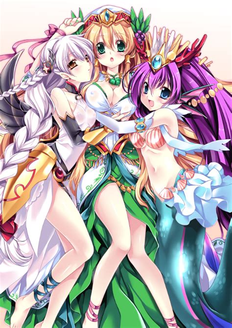 Valkyrie Light Valkyrie Freyja And Siren Puzzle And Dragons Drawn By