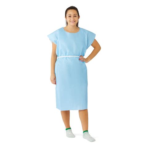 Exam Gown 30″x42″ 2ply Tissuepoly Blue Medical Mart