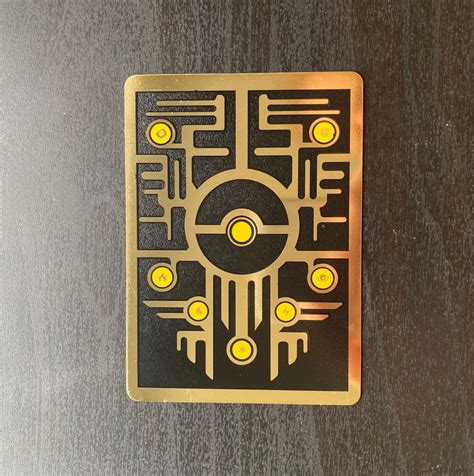 Ancient Mew Custom Gold Metal Pokemon Card Etsy