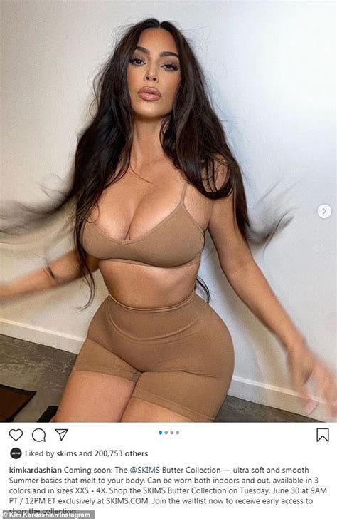 Kim Kardashian Flaunts Her Hourglass Figure In A Series Of Sultry Snaps