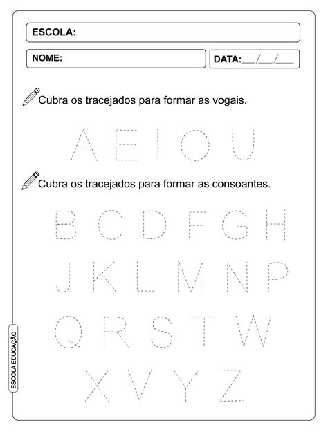 Alfabeto Pontilhado Atividades Para Imprimir E Colorir Ver Veja Fazer
