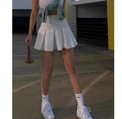 pleated tennis skirt white mini sexy skirt women skater skirt etsy