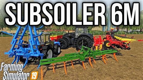 Lizard Subsoiler 6m Plow 10mph With Any Tractor Farming Simulator