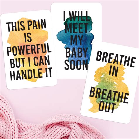 Birth Affirmations 16 Cards For Positive Childbirth Natural Labor