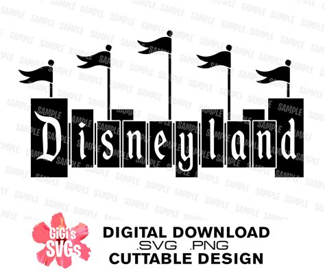 Disneyland svg Disney parks SVG disneyland sign svg vintage | Etsy