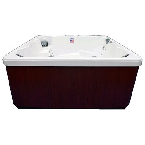 Home And Garden Spas 220 Volt 6 Person 32 Jet Acrylic Square Hot