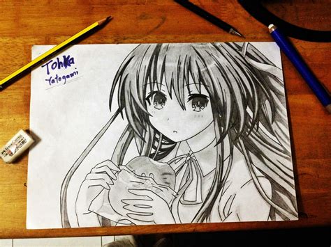 After his hometown is destroyed and his mother is killed one of the most fascinating stories we have ever seen in anime history, the hero of this series is given a diary that can predict the future and is thrown. My first best anime drawing ever~ Actually, it's already complete about five months ago~ :p ...