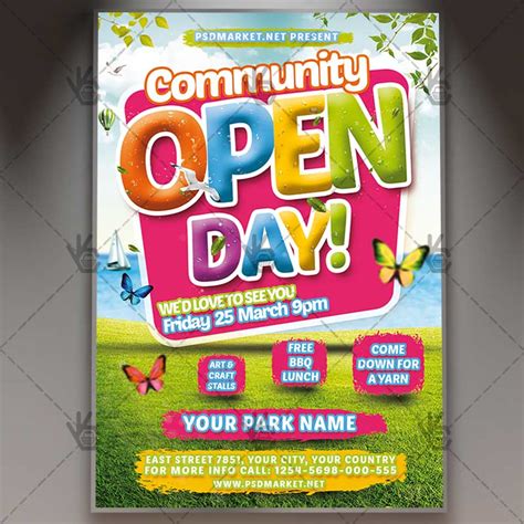 Download Community Open Day Flyer Psd Template Psdmarket