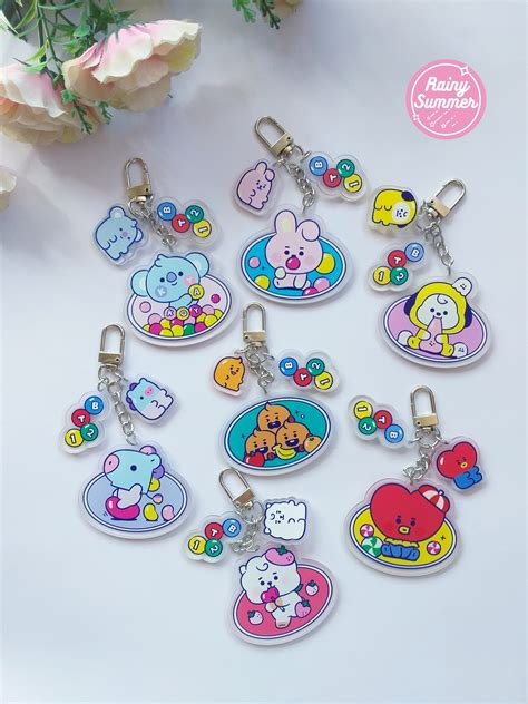 Bt21 Keychains Jelly Candy