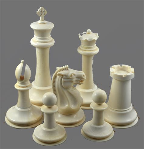 Imperial Mammoth Staunton Chessmen