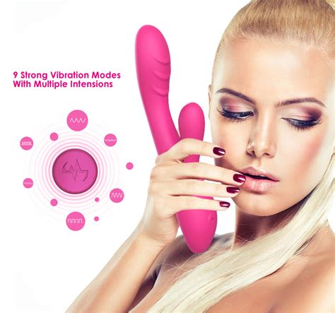 Soft Silicone Rechargeable G Spot Vibrating Rabbit Vibe Heating Vibrator Dildo Function