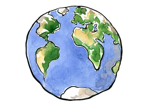 Earth Drawing Planet Clip Art Earth Cartoon Png Download 16801215