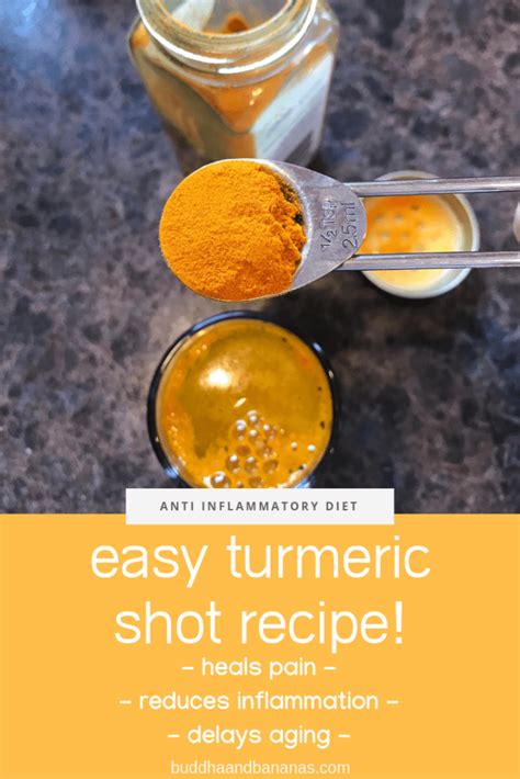 Anti Inflammatory Turmeric Shot Recipe Turmeric Shots Turmeric Drink