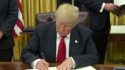 President Trump Begins Signing Executive Orders Fox News Video
