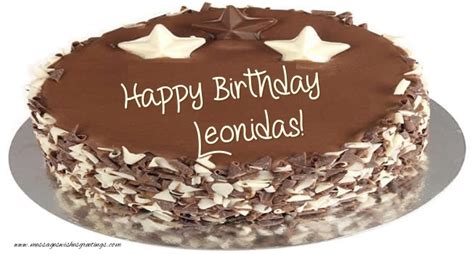 Happy Birthday Leonidas 🎂 Cake Greetings Cards For Birthday For