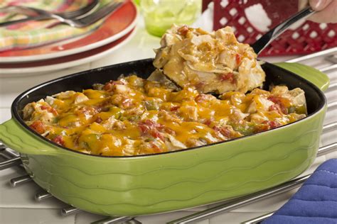 This recipe uses egg noodles, but we're big believers in using what you have on hand as much as. Light King Ranch Chicken Casserole ...