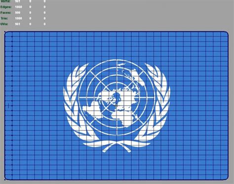 United Nations 3d Flag 3d Model Flatpyramid