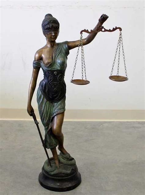 Bronze Lady Justice Statue