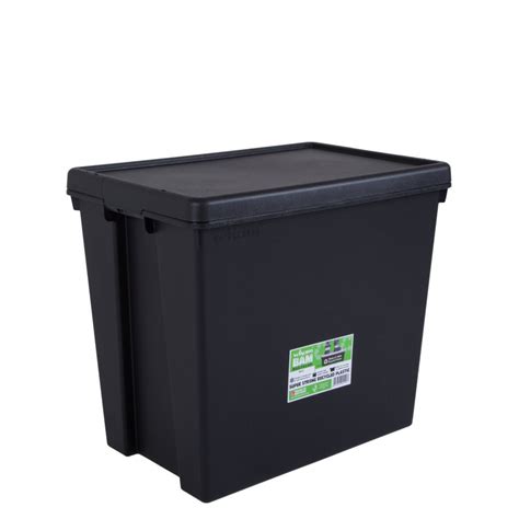 Over 38,500 products in stock. HEAVY DUTY MULTI-USE STORAGE BIN c/w LID (92L) - Storage - J. P. Lennard Ltd